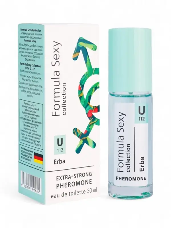 Туалетная вода женская с феромонами Formula Sexy collection Erba U112, 30 мл Туалетная вода женская с феромонами Formula Sexy collection Erba U112, 30 мл