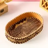 Сухарница "Деревенька", 23,5х16х5х4,5 см, береста