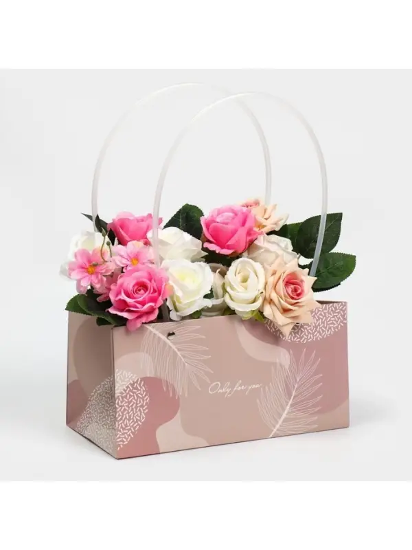 Пакет влагостойкий для цветов Only for you, 24&times;12&times;12 см