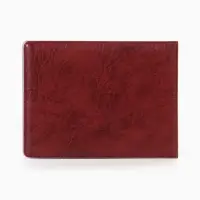 Обложка для удостоверения, искусственная кожа, тиснение, 11&times;0.3&times;8 см, бордовая