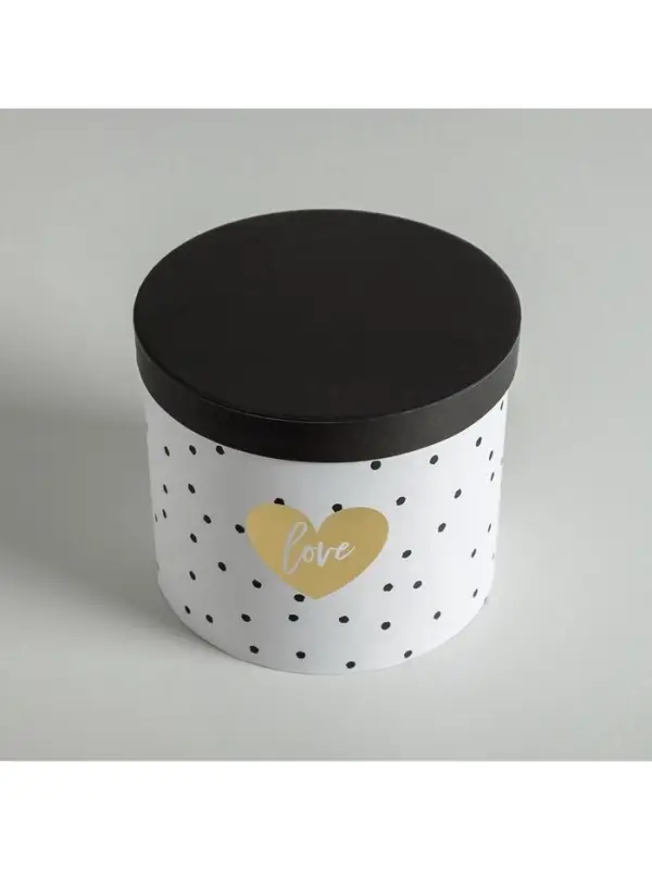 Набор коробок для цветов 4 в 1, упаковка подарочная, &laquo;Чёрно-белый&raquo;, 14&times;14&times;13 см - 20&times;20&times;17.5 см