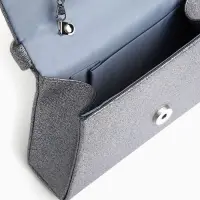 Сумка-клатч женская вечерняя на магните, серая