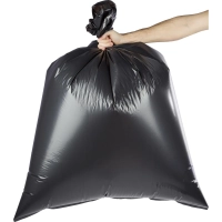 Мешки для мусора ПВД 180л 50мкм 50шт/уп черные 90x120см Luscan