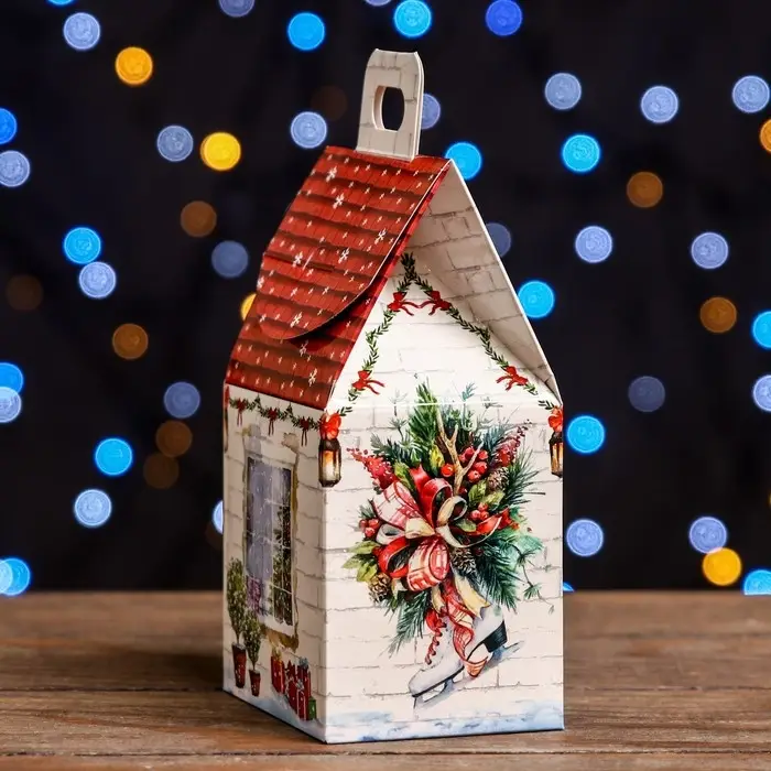 Подарочная коробка «Домик Тёплая сказка»,9.1×7×15.7 см Подарочная коробка «Домик Тёплая сказка»,9.1×7×15.7 см