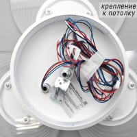 Люстра с ПДУ 1139/3 LED 36Вт 3000К-6000К диммер белый 49х49х8 см BayerLux