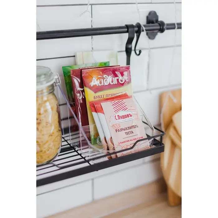 Органайзер для специй Alt, 15.8&times;14.9&times;13.2 см, пластик, прозрачный