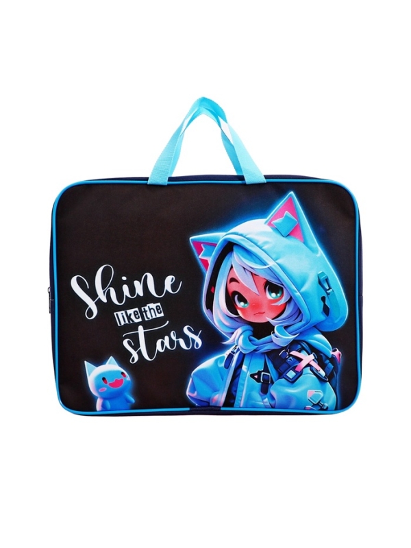 Папка с ручками текстильная А4, 360×245×70 мм, Calligrata TOP «Сияй» Папка с ручками текстильная А4, 360×245×70 мм, Calligrata TOP «Сияй»