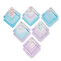 Платки носовые женские &laquo;Этель. Нежность&raquo;, 30&times;30 см, набор 12 шт., рисунок МИКС, хлопок 100%