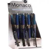 Ручка шариковая BrunoVisconti. MONACO.PEARL 0.5мм, стерж/син, темно-син корп
