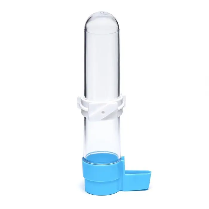 Поилка для птиц 3,3 х 17 см, 120 мл, синяя Поилка для птиц 3,3 х 17 см, 120 мл, синяя