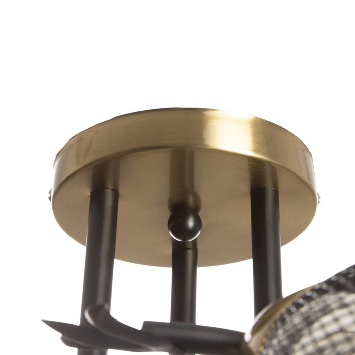 Люстра Люстра "Дассе" 3хЕ27 40Вт черно-бронзовый 49х49х24 см