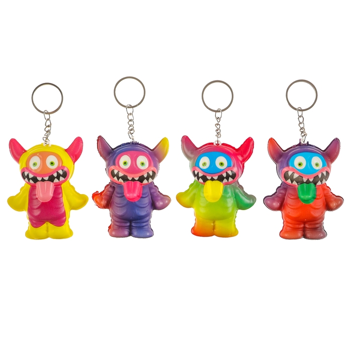Мялка-сквиш «Монстрик», на брелоке, цвет МИКС Мялка-сквиш «Монстрик», на брелоке, цвет МИКС