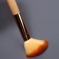 Набор кистей для макияжа PASTEL BLUSH, 7 шт., чехол на кнопке, бежевый
