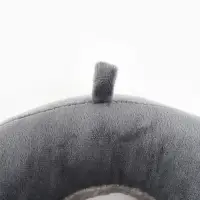 Подушка для путешествий бархатная формовая "Перезагрузка", серая Подушка для путешествий бархатная формовая "Перезагрузка", серая