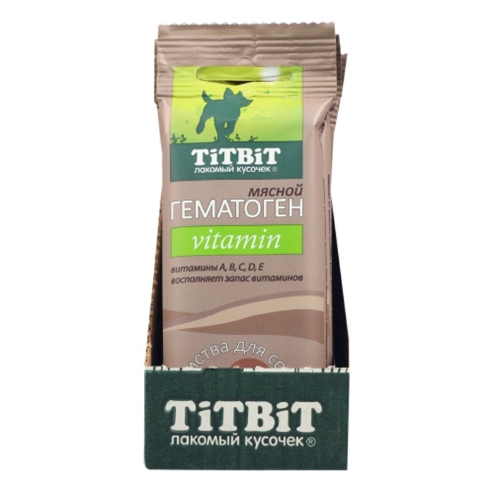 Гематоген Titbit мясной для собак, витаминный, 35 г Гематоген Titbit мясной для собак, витаминный, 35 г