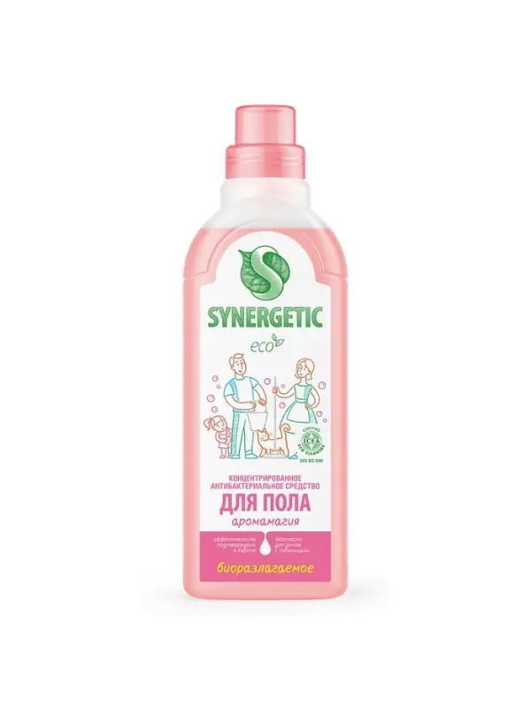 Средство для мытья полов Synergetic &laquo;Аромамагия&raquo;, биоразлагаемое, антибактериальное,750 мл