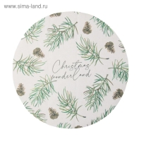 Салфетка на стол "Сhristmas wonderland" 30х30см, 100% п/э, оксфорд 420 г/м2