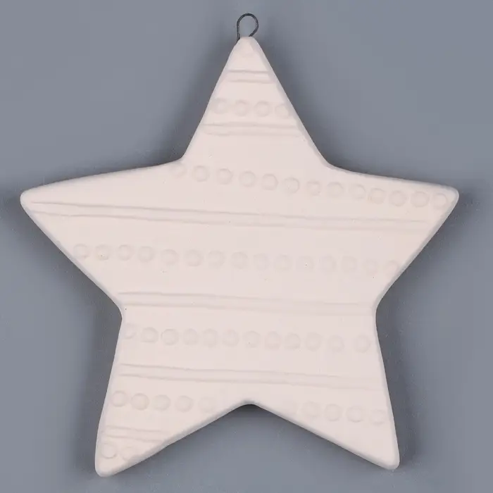 Ёлочная игрушка под раскраску &laquo;Звезда&raquo;, с подвесом