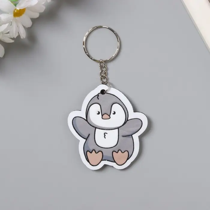 Брелок EVA блеск "Пингвин" 5х6 см