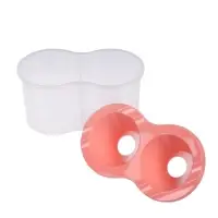 Стакан - непроливайка для рисования двойной Calligrata &laquo;Прованс&raquo;, 150 мл &times;2, пастельный МИКС