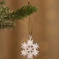 Ёлочные игрушки набор 6 шт. &laquo;Зимнее волшебство. Снежинка&raquo;, d=3.5 см, МИКС