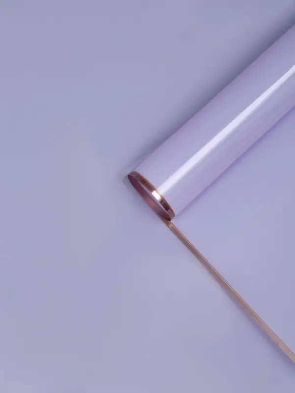 Плёнка для цветов &laquo;Кайма с тиснением&raquo;, светло-сиреневая, 57&times;57&plusmn;2 см