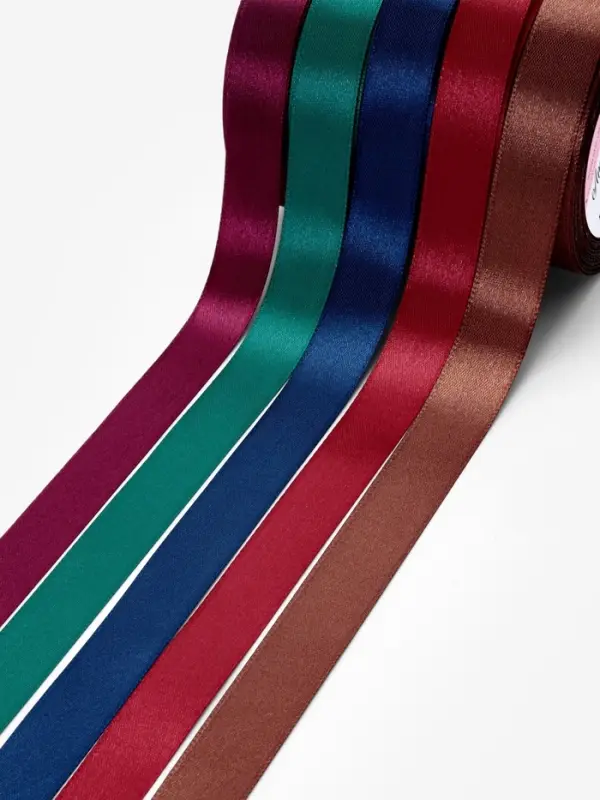 Атласная лента, набор 5 шт. &laquo;Вечерние огни&raquo;, 20 мм, 23&plusmn;1 м