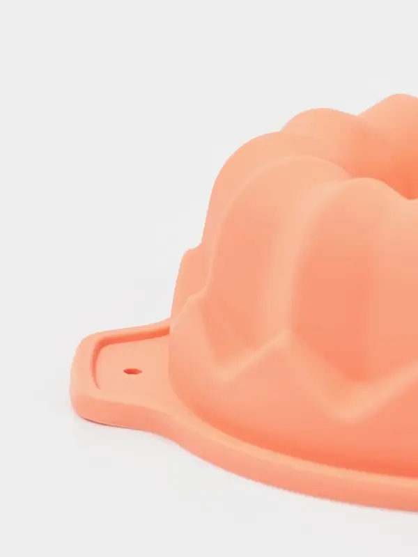 Форма для выпечки Доляна &laquo;Немецкий кекс&raquo;, силикон, 16&times;13.3 см, с ручками, персиковая