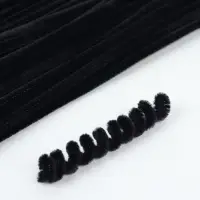 Синельная проволока, набор 100 шт, черная, 30 см