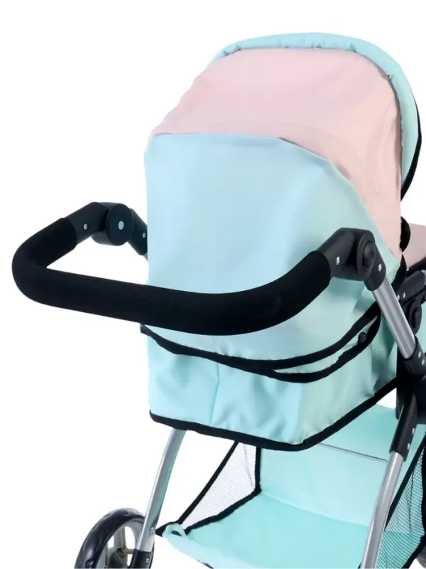 Коляска для кукол универсальная &laquo;Нежность&raquo;, с корзиной, металлический каркас