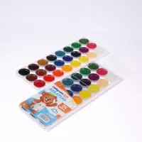 Акварель Calligrata kids, 24 цвета, пластик, европодвес