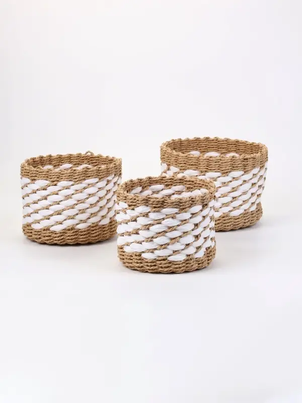 Корзины для хранения Craftel, набор 3 шт.: 15&times;13, 18&times;14, 21&times;15 см, ручной работы