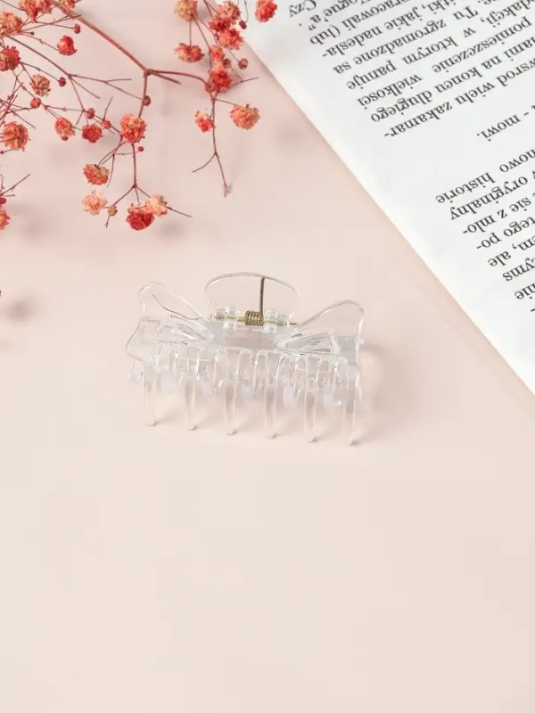 Крабик для волос &laquo;Маленькая классика&raquo;, 6 см, прозрачный