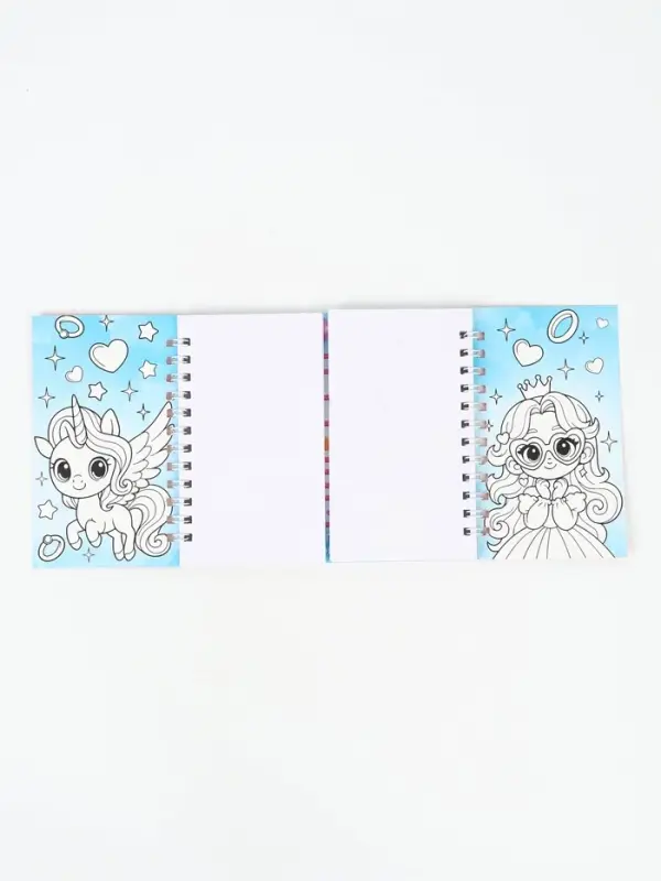 Двойной блокнот на гребне, мягкая обложка, размер 15х12см, 48 л "Твори"