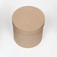 Коробка подарочная круглая, шляпная, крафт, 13&times;13 см