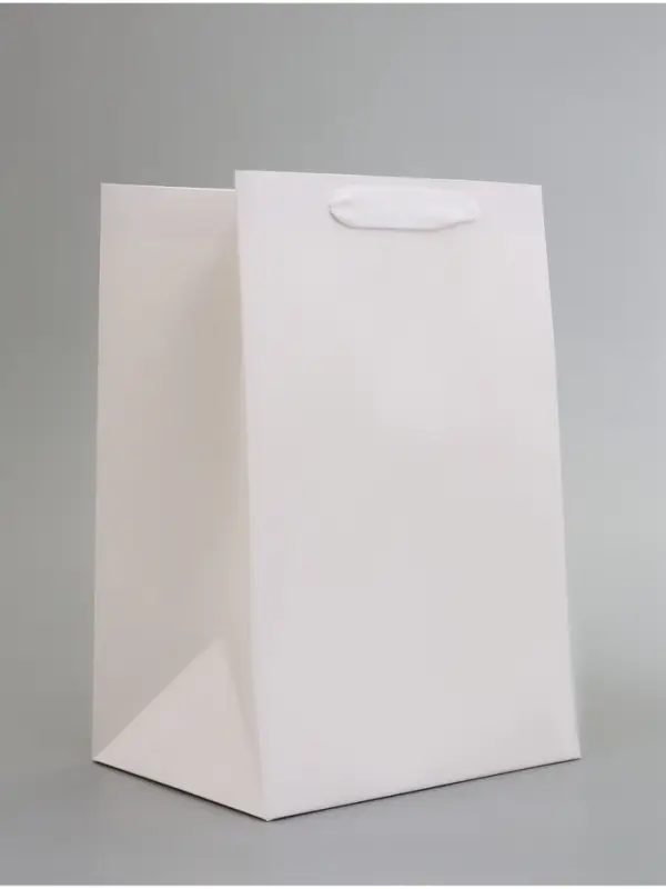 Пакет подарочный, с окном, 30&times;20&times;16 см, белый