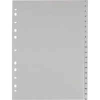 Разделитель листов 20л. цифровые пластик.Комус