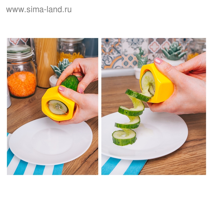 Нож для фигурной резки спиралью Доляна «Солнце», 8 см, цвет МИКС Нож для фигурной резки спиралью Доляна «Солнце», 8 см, цвет МИКС