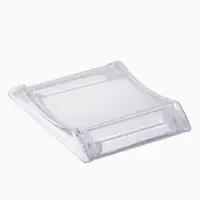 Монетница двухкомпонентная, с местом для рекламной вставки, 19.3&times;16.3&times;2.5 см, прозрачная