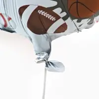 Воздушные шары фольгированные 17" круг "С днем рождения, спорт" набор 5 штук