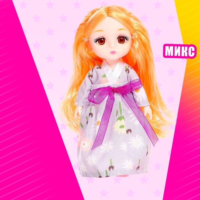 Кукла модная шарнирная «Бала» в платье, с аксессуарами, цвета МИКС Кукла модная шарнирная «Бала» в платье, с аксессуарами, цвета МИКС