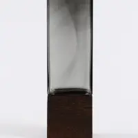 Ваза «Данте», 25×8 см, стекло, серая