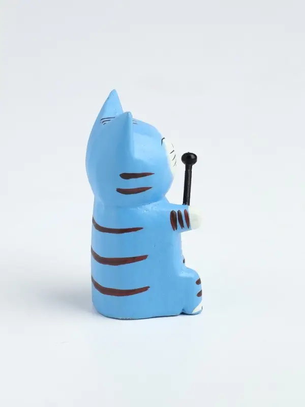 Фигурка &laquo;Кот с микрофоном&raquo;, 3&times;4&times;8 см, дерево, МИКС