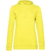 Толстовка с капюшоном женская Hoodie, желтая, размер XS
