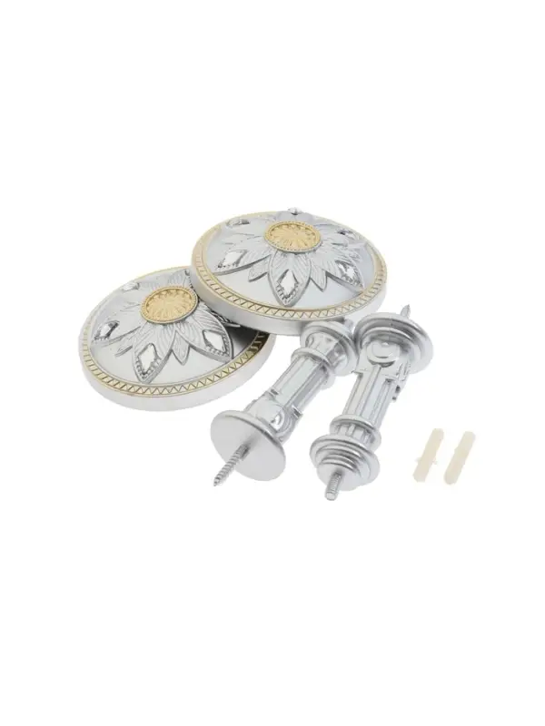 Держатель для штор CAPPIO KS032, d=98 мм, цвет серебро с золотом, 2 шт.