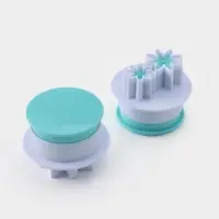 Плунжеры кондитерские Доляна &laquo;Цветы&raquo;, набор 2 шт., пластик, белые