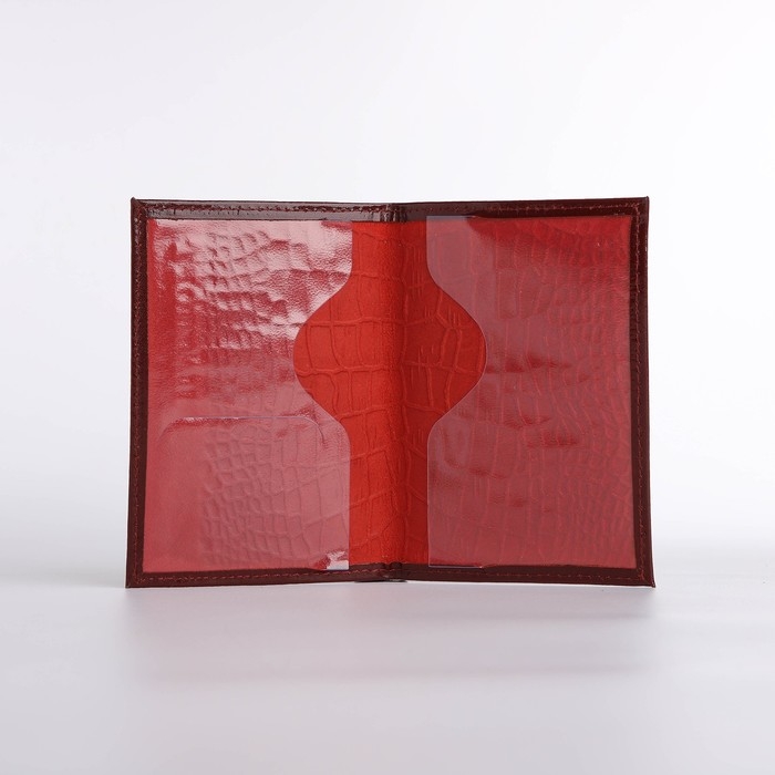 Обложка для паспорта, цвет бордовый Обложка для паспорта, цвет бордовый