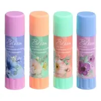Клей-карандаш, ErichKrause EasyStick Pastel Bloom, PVP, экономичный расход, 13 г, МИКС