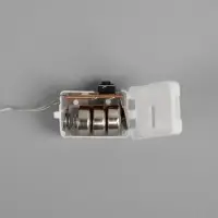 Гирлянда &laquo;Нить&raquo; 1 м роса, IP20, серебристая нить, 10 LED, 3 режима, батарейка AG13&times;3 (в комплекте), свечение тёплое белое