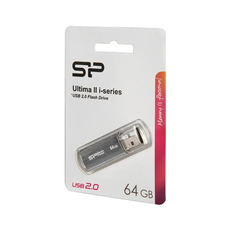 USB накопитель 64 GB Silicon Power Ultima II - I Series Silver